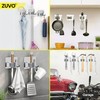 Broom Holder Wall Mounted, 4-Pack – Stainless Steel Mop and