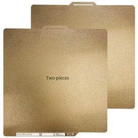 Upgraded 2 Packs Compatible with Bambu Lab X1 X1C P1P P1S A1 PEI Build Plate with Identification Code Double Sides Fine Powder Textured Flexible Removal Spring Steel Sheet, 257x257mm