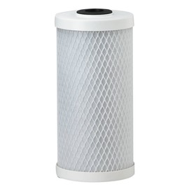 Pentair Pentek CBC-BB Big Blue Carbon Water Filter, Whole House Heavy Duty Carbon Block Replacement Cartridge with Bonded Powdered Activated Carbon (PAC) Filter, 10" x 4.5", 0.5 Micron, White