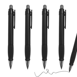 Nouiseuns Giant Fat Pen – 4 Pack Big Thick Writing Pens, Weighted Oversized with Easy Grip, Ideal for Arthritis Hands, Office/Home/School