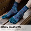 PUTUO Mens Five Toe Socks: Cotton Finger Socks for Men