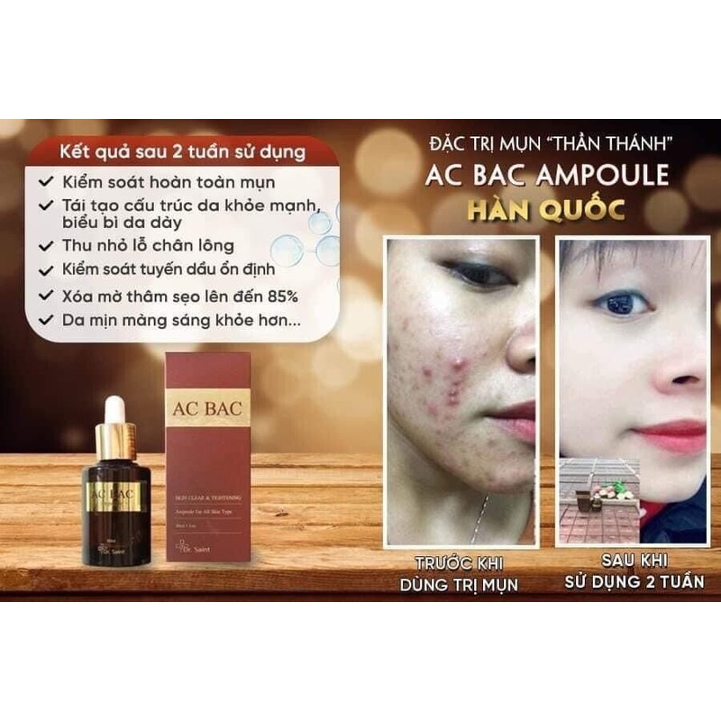 Dr.Saint AC BAC Skin Clear & Tightening Ampoule 30ml For