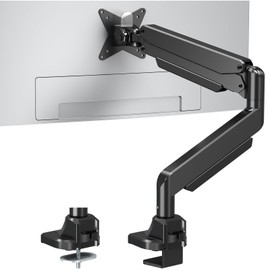 MOUNT PRO Single Monitor Mount for 22-49 inch Ultrawide Computer Screen, Premium Aluminum Heavy Duty Monitor Arm Desk Mount Holds 6.6lbs to 33lbs, Gas Spring Full Motion Monitor Stand, VESA Mount