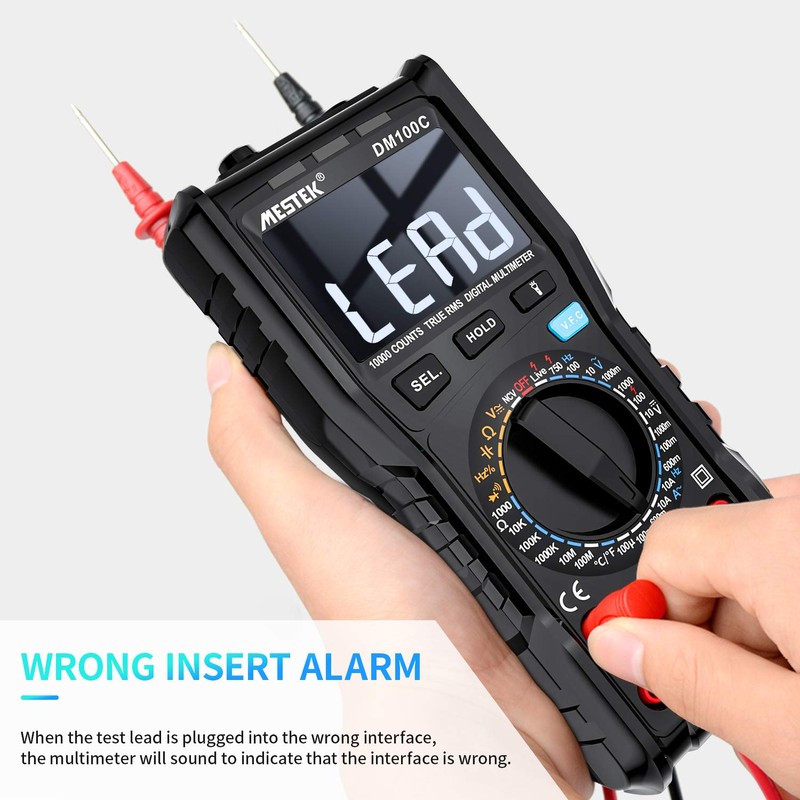 Digital Multimeter Voltage Tester AC DC Current TRMS Electric Meter