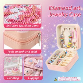 Diamond Art Jewelry Boxes Kits for Adults with Painting Accessories Gem Tools Crystral dots Paint Craft for Girl Women Kids Teen Gifts Mandral (Wonder Sisters)