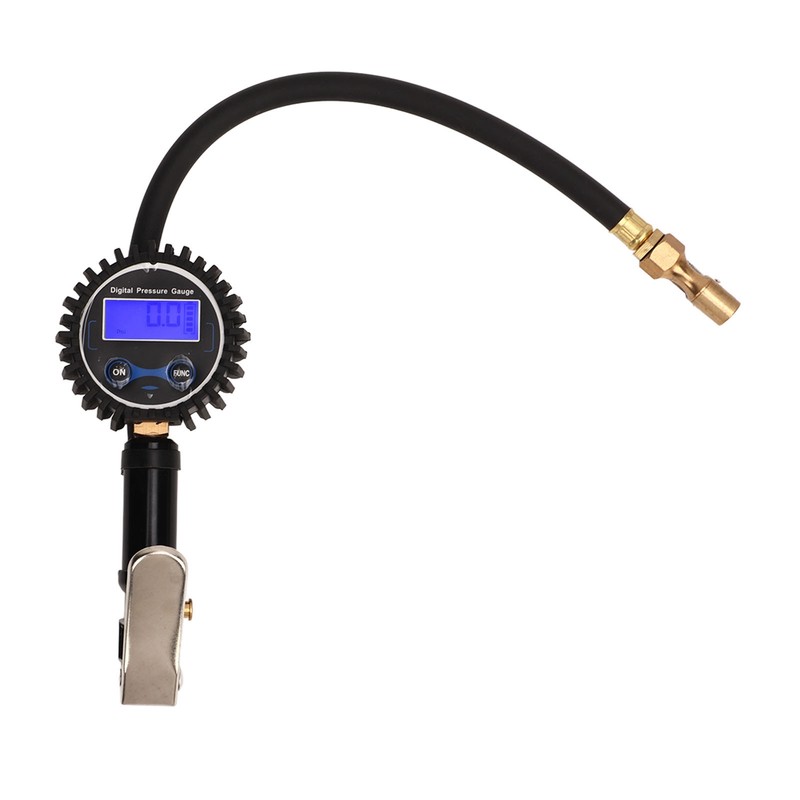 Digital Tire Inflator Tire Pressure Gauge with Digital Display 1/4