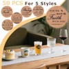 50Pcs Christian Coasters Bulk for Drinks with Bible Verses 4"