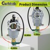 Carbhub Carburetor for Powerland PG3D10000E PD10000E PDW210E PD6500E PD3G6500E PD8500E