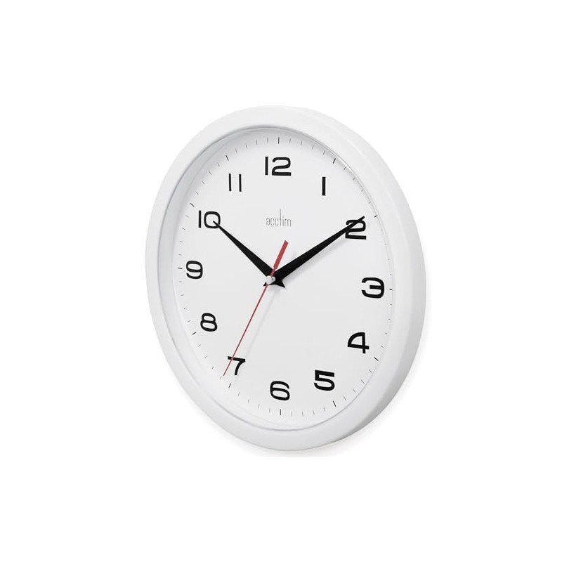 Acctim 92/301 Aylesbury Wall Clock, White