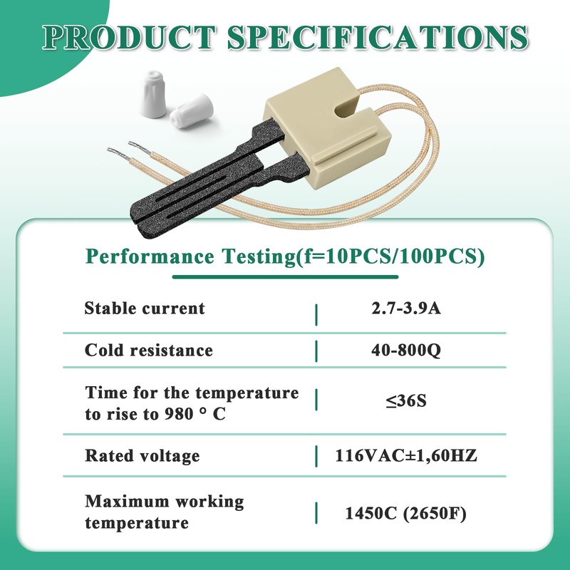 Cenipar 62-22868-93 Furnace Hot Surface Ignitor With Plug for Rheem