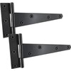 IRONTITE® 1 Pair Black T Hinges 150mm (6”), Gate Hinges