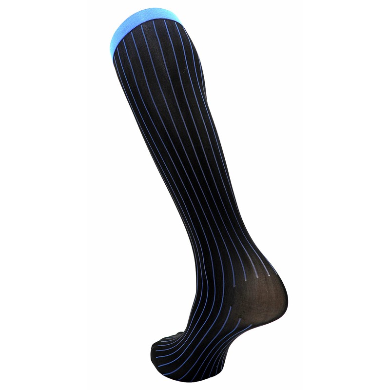 3-Pack Mens Over the Calf Sheer Nylon Spandex Dress Socks