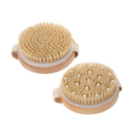 Ipetboom Exfoliating Massage Brush Dry Brush for Skin Body Scrubber for Wet or Dry Use Spa