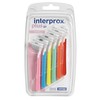 INTERPROX Plus Mix Interdental Brushes - Tynex Fibres, Multi-Colour, Pack of 6