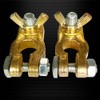 Ampper Brass Battery Terminal Connectors, Top Post Battery Terminals Clamp