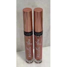 Victoria's Secret 2 Victoria's Secret Metallic Glow Lip Shine Gloss - Rose Gold - 0.11 oz Sealed
