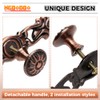 Mgoodoo Retro Door Handle Metal Knob Cupboard Handle Brass Bronze