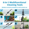 fishkeeper Aquarium Vacuum Gravel Cleaner, 25W 6 in 1 Multifunction