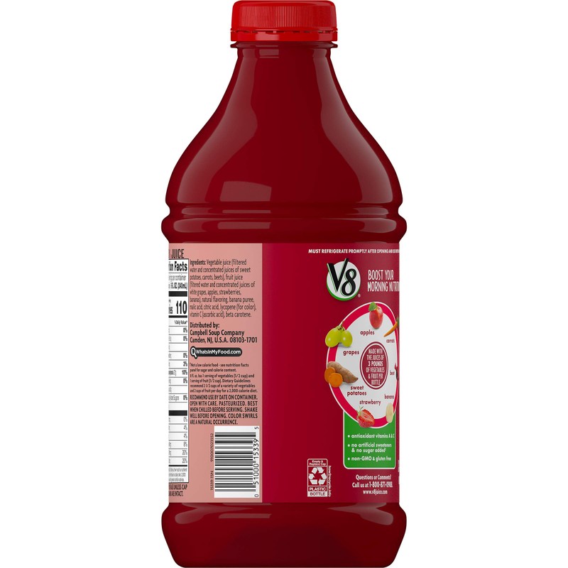 V8 Strawberry Banana, 46 oz. Bottle
