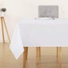 Sourcemall Tablecloth, White, Solid, 100% Cotton, Table Cover, Heat Resistant,