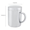 Durable Stainless Steel Double Walled Insulated Mug Cups with Handle