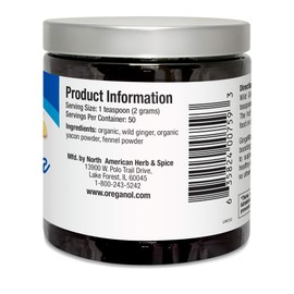 North American Herb & Spice GingaMax Tea - 3.5 oz - Ceylon Ginger - Digestion Support, Immunity, Overall Health - Non-GMO - 50 Servings