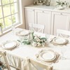 fanquare Beige Flower Shape PU Leather Placemats Set of 4,