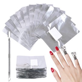 sularpek Sularpek Foil Nail Wraps - 200 Pcs Remover Wraps With Cuticle Pusher, Nail Foils For Fast & Gentle Soak Off Gel Polish Removing