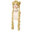 Peluca De Cosplay Con Coletas Largas Y Dobles Para Mujeres