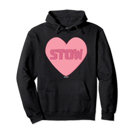 Valentines Day Candy Heart Stow Coworker Swagazon Associate Pullover Hoodie