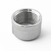 150# Threaded Round Cap (304 Stainless Steel, 2-1/2")