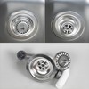 Qrity Sink Waste Kit 110mm, Stainless Steel Kitchen Sink Overflow
