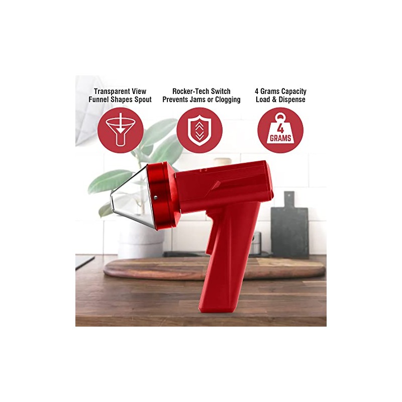 Auto9 Electric Herb Grinder with Auto Dispensing - Red