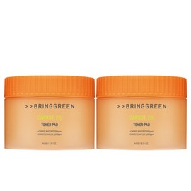 BRING GREEN Carrot Vita Toner Pad, Value Set (60 pads x 2)