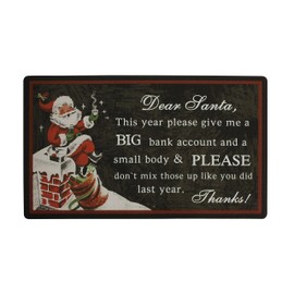 Outdoor Indoor Entrance Doormat, Non Slip Rubber Backing Door Mat, Low-Profile Mats for Entry Garage Patio High Traffic Areas, Christmas Ornament Holiday Doormat Entry Floor Mat (Christmas Doormat-E)