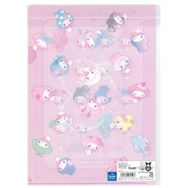 My Melody 50th Anniversary Girly Pop Heart A4 Clear File Set of 2