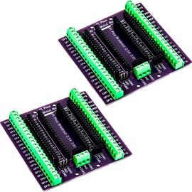 risingsaplings for PICO Breakout Board 2.54mm Male Female Pin Header 3.81mm Terminal for Raspberry Pi Pico (Plus 3 Type Output 2pcs)