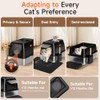 Extra Large Stainless Steel Litter Box with Lid, High Sided