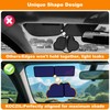 KOCZIL Square Static Cling Car Window Shades for Windshield &