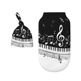 Music Note Swaddle Blankets Newborn Receiving Blanket Baby Swaddle Wrap Soft Sleeping Sack for Baby Girls Boys