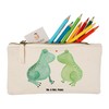 Mr. & Mrs. Panda Frog Love Make-Up Bag, neutral, Hand