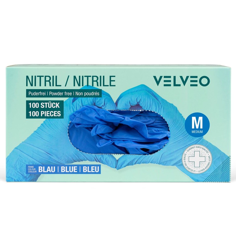 Disposable Nitrile Examination Gloves in Dispenser Box Size XS S