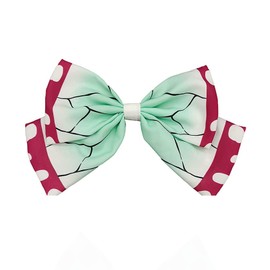Bow Tie Bow Knot Hair Pin Ties Accessories props decorations head wear for Demon Slayer Shinobu Nezuko Tanjirou Cosplay use (Tsuyuri Kanao)