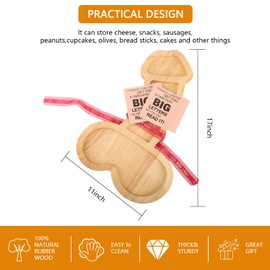 XILAZAB Aperitif Board, Extra Large Cheese Board Charcuterie Boards Novelty Solid Wood Party Plates Funny Cheese Platter for Housewarming Bachelorette Engagement Party (Cherry Wood Color 09)