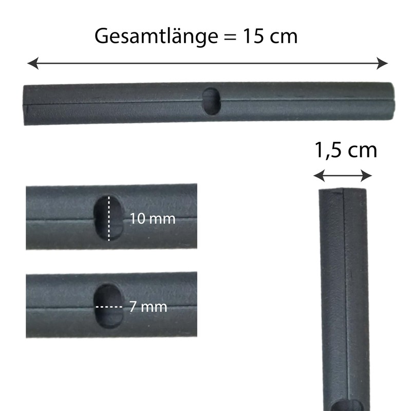 Pferdelinis Rubber Spur Protectors 2 Pieces in Black Ideal Spur