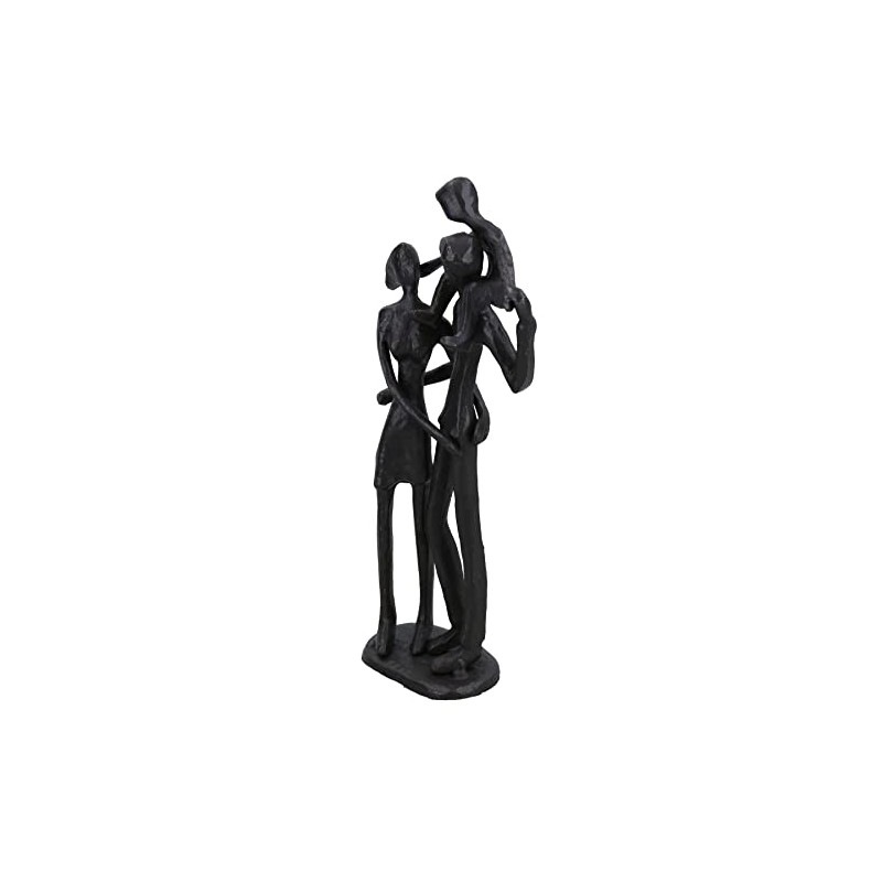 AB Tools Family of 3 Piggy Back Silhouette Figurine Statue