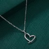 To My Daughter Necklace from Mom Silver Heart Necklaces For