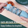 2-Pack Pull-Apart Ice Cube Trays with Lid, Press-Type Easy Release,