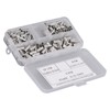 200Pcs Wire Ferrule Copper Male Female Crimp Terminal Connector for