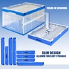 MOUNT-IT! Collapsible Storage Bin with Attached Lid [65 Liter] Folding